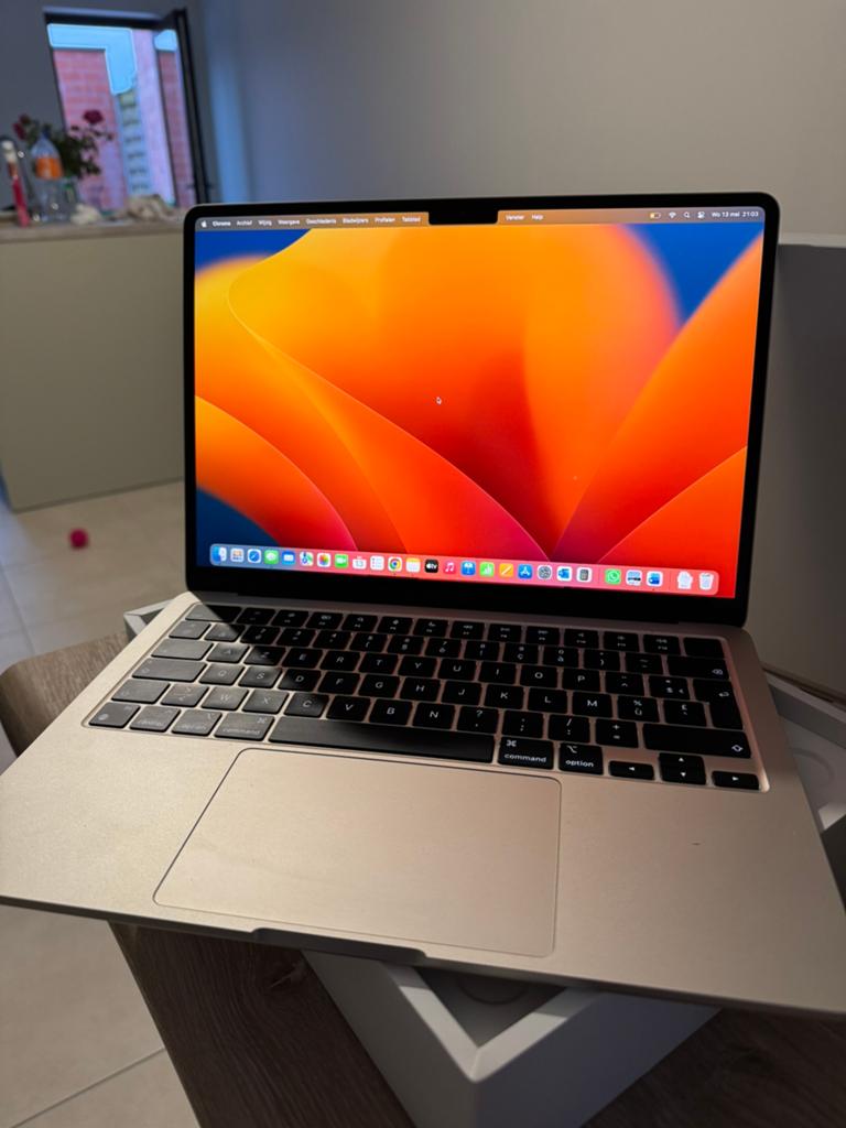 Macbook Air M2, Computers en Software, Apple Macbooks, 256 GB, 8 GB, 13 inch, Ophalen of Verzenden