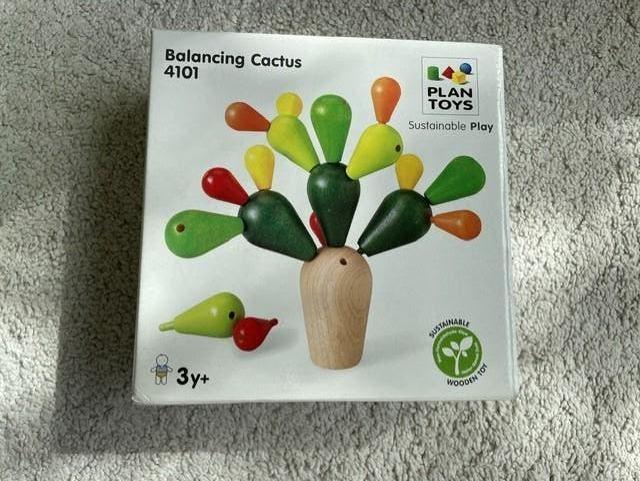 spel van Plantoys - Balancing Cactus, Kinderen en Baby's, Speelgoed | Houten speelgoed, Ophalen of Verzenden, Zo goed als nieuw
