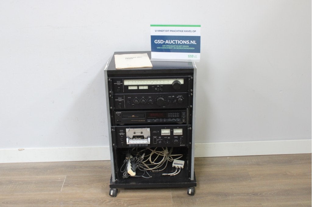 Audio Toren - Sony & Sansui, Tunerm Amplifier, Cassette, Niet ingevuld, Niet ingevuld, Niet ingevuld