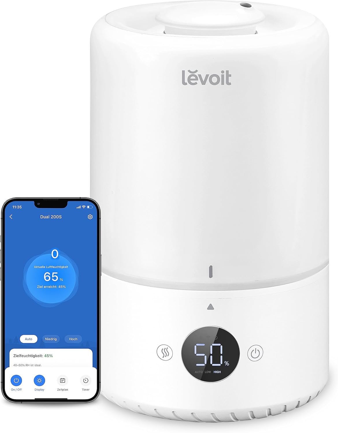 Humidificateur Levoit Smart Top-Fill + 8 huiles essentielles, Enlèvement ou Envoi, Comme neuf, Humidificateur