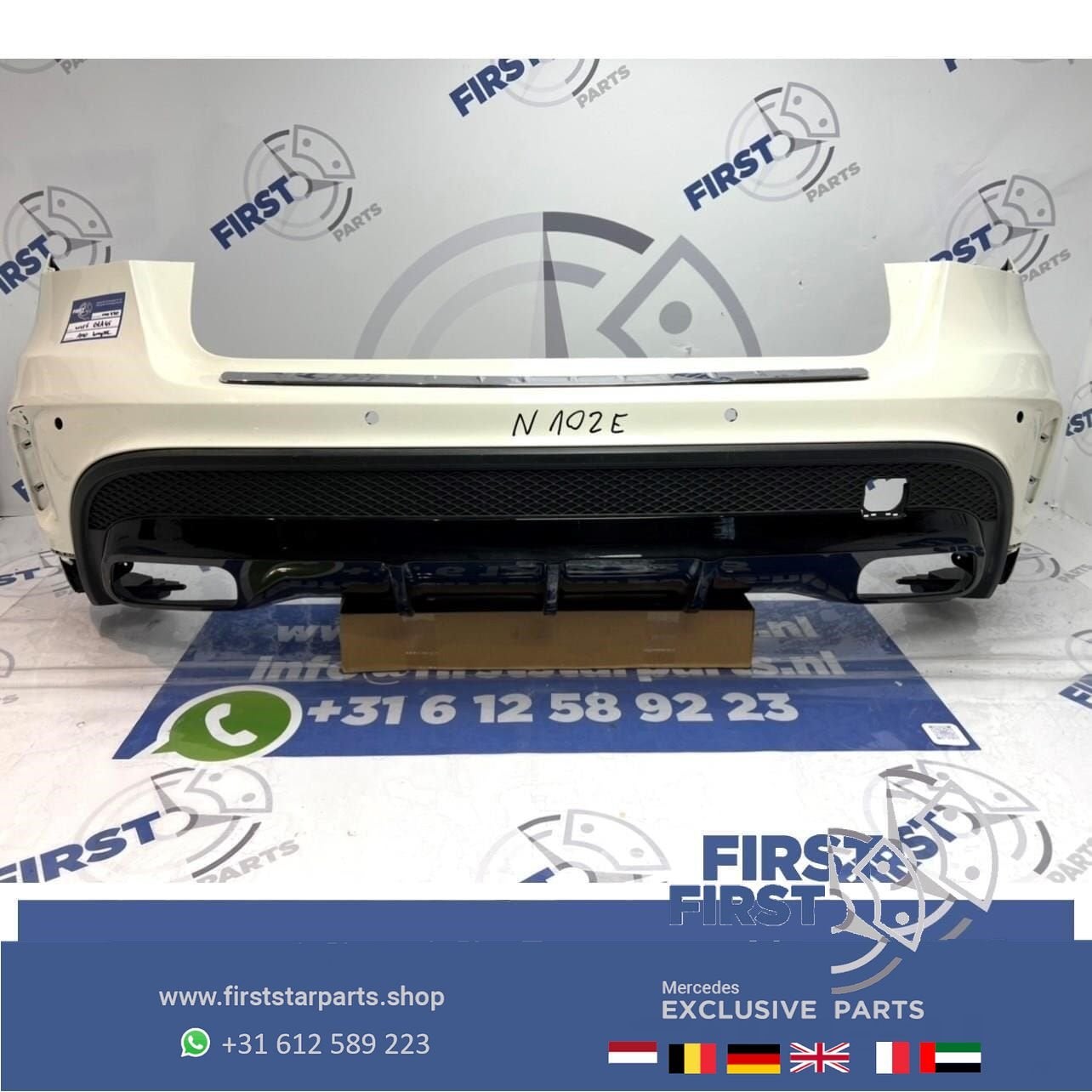 W156 GLA 45 AMG ACHTERBUMPER WIT Mercedes 2013-2018 GLA45 BU, Arrière, Utilisé, -, -