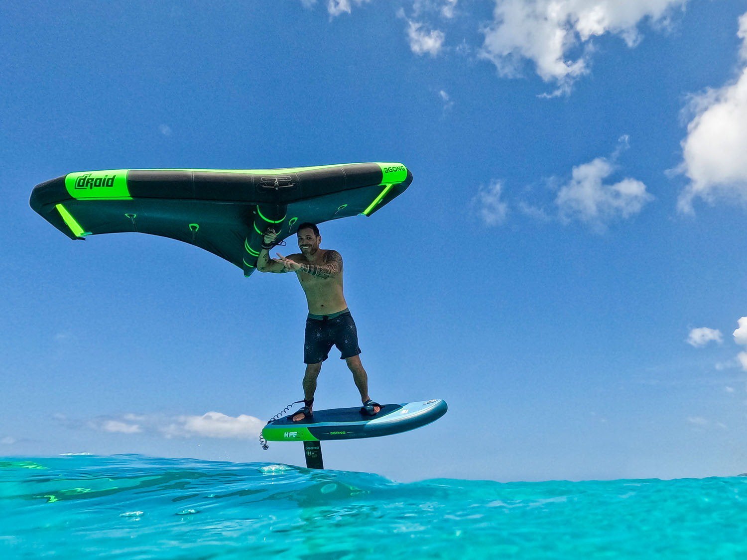 Wingfoil volledige set Gong Galaxy, Watersport en Boten, Ophalen, Zo goed als nieuw