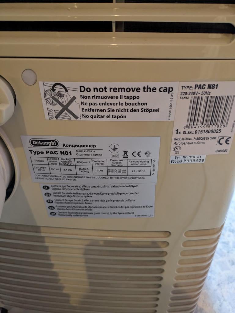 Airco delongi, Elektronische apparatuur, Airco's, Ophalen