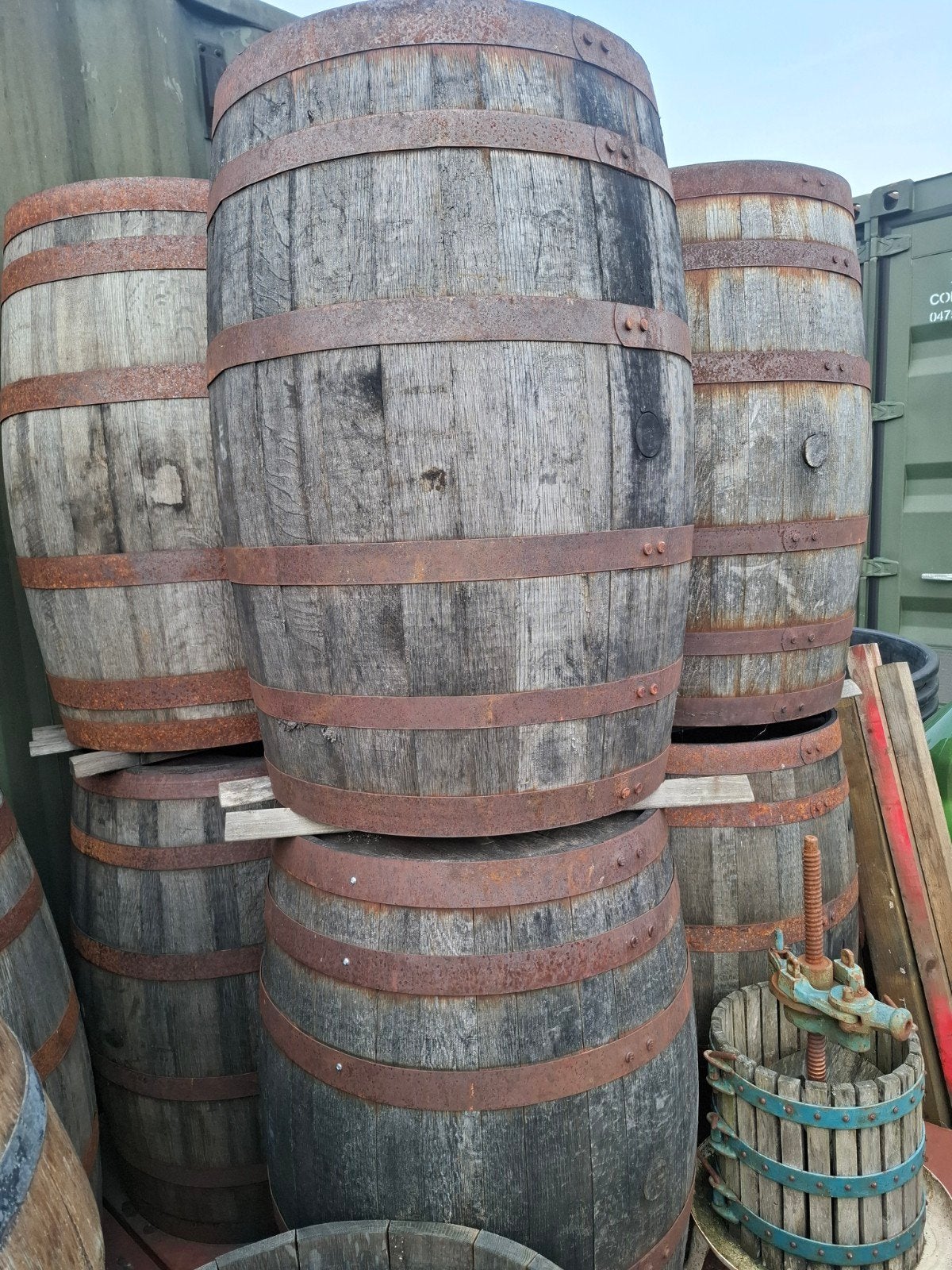 Whiskey tonnen 180l tot 500l! waterton tot tuindecoratie ton, Tuin en Terras, Ophalen