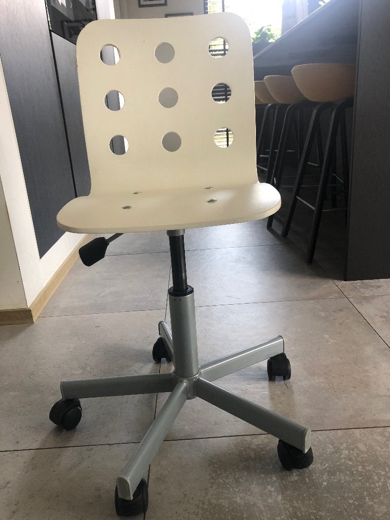 Chaise de bureau enfant, Enlèvement, Utilisé, Blanc, Chaise de bureau