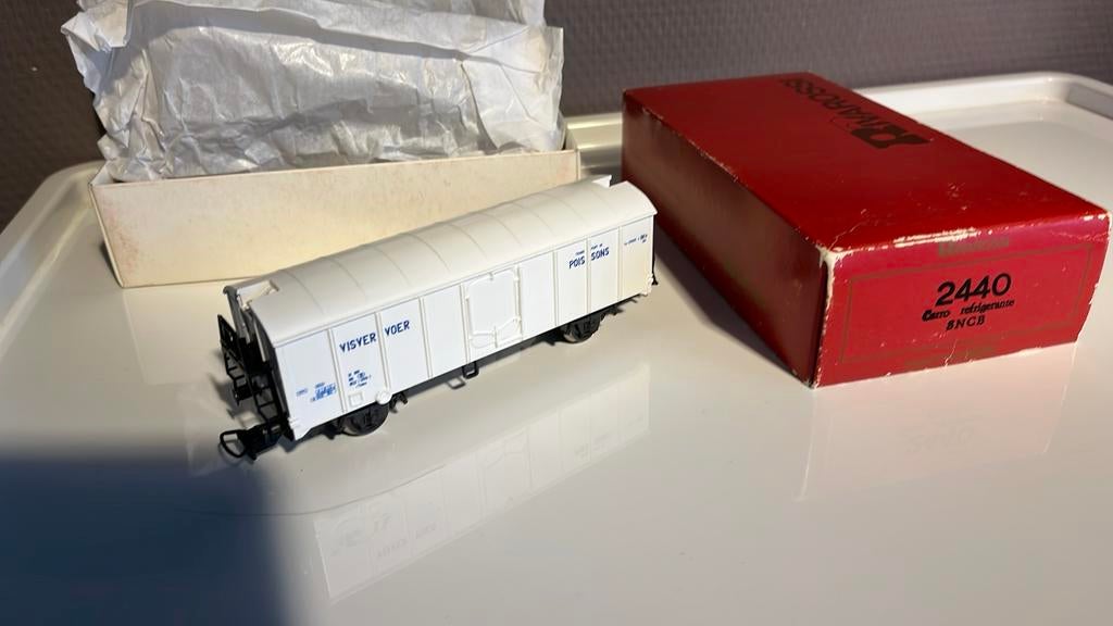Wagon transport poissons Rivarossi NMBS/SNCB. Référence 2440, Hobby & Loisirs créatifs, Trains miniatures | HO, Enlèvement, Utilisé