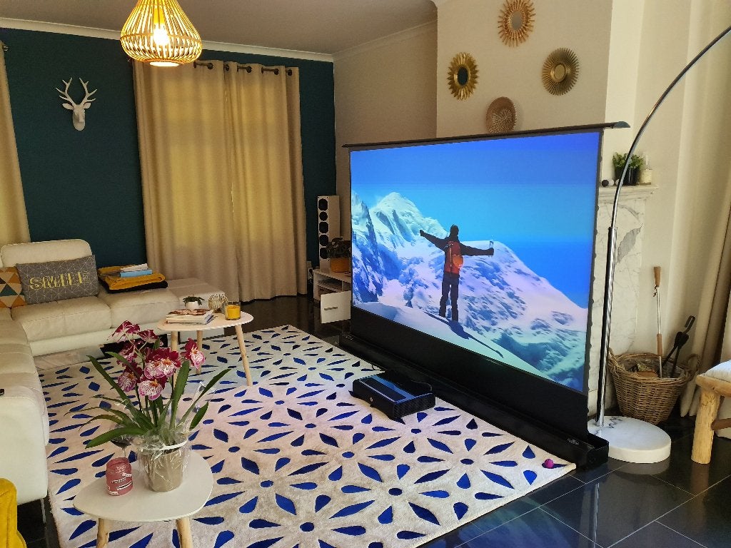 4K UST-laserprojector + Vividstorm gemotoriseerd scherm, Ophalen, Gebruikt, Ultra HD (4K), LED