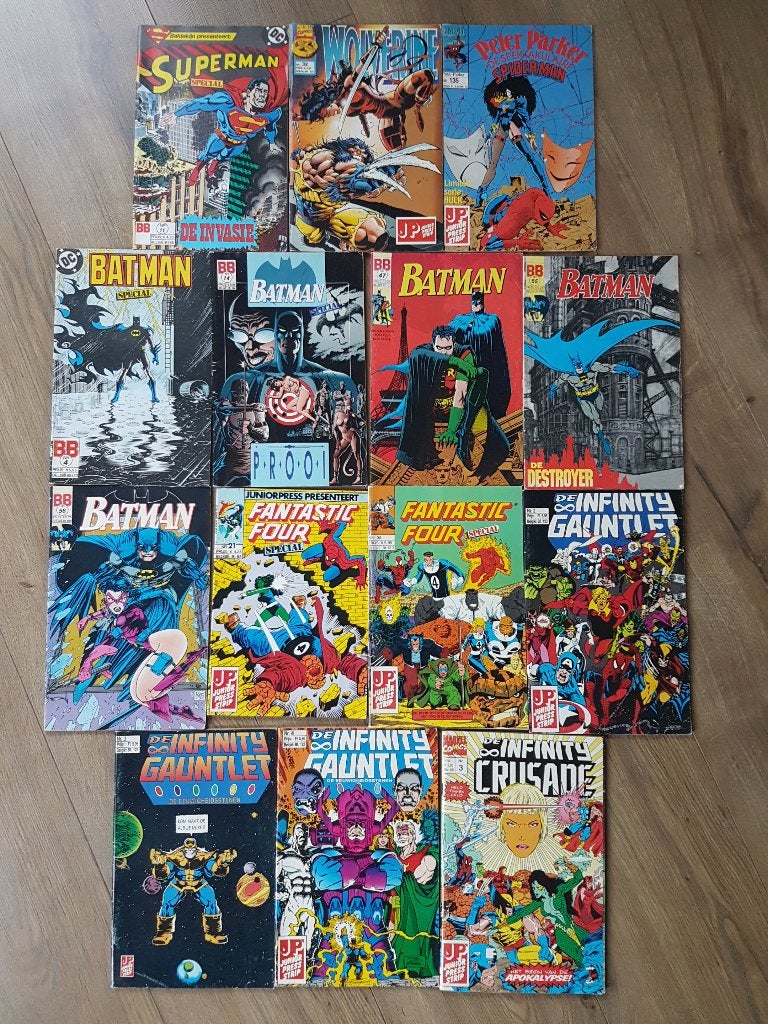 14x Comics Superman Wolverine Batman Spiderman Fantastic 4, Boeken, Strips | Comics, Meerdere comics, Ophalen of Verzenden, Zo goed als nieuw