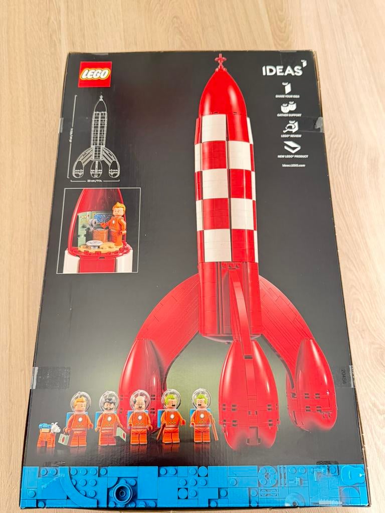 21367 LEGO Ideas Tintin maanraket, Ophalen of Verzenden, Nieuw, Complete set, Lego