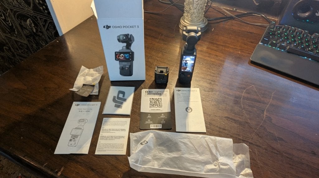 DJI Osmo Pocket 3 + carte SD 256 Go, Carte mémoire, Enlèvement ou Envoi, Caméra, Comme neuf