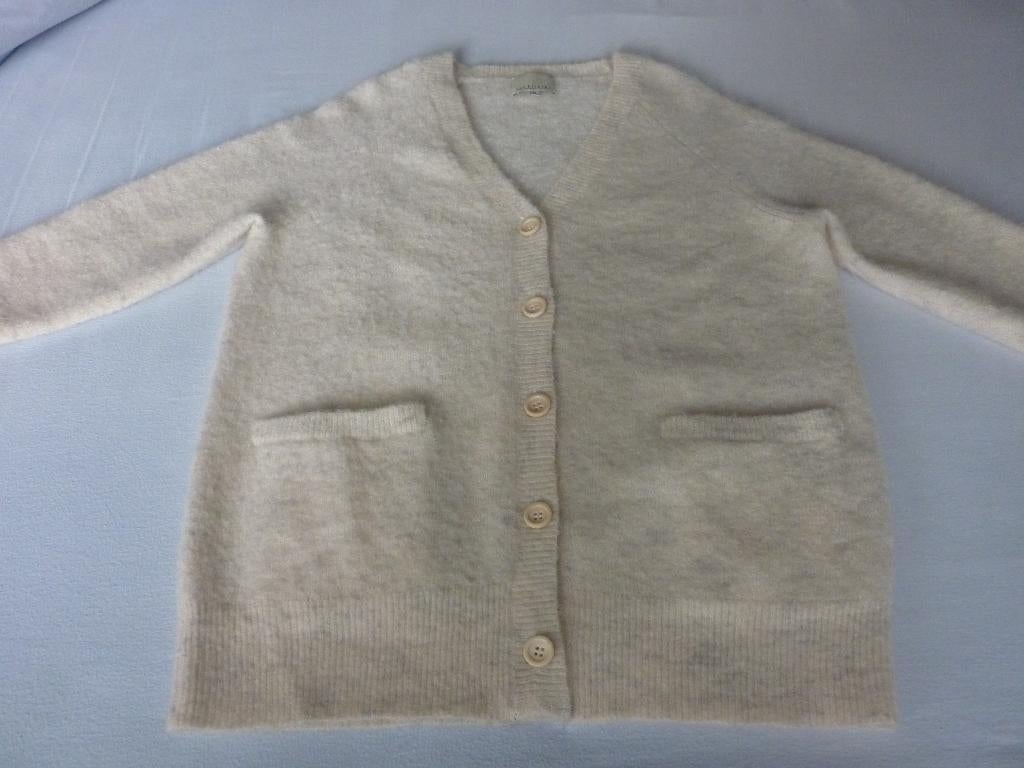 Lange Wollen-Mohair-Polyamide Vest Rue Blanche, Kleding | Dames, Rue Blanche, Overige kleuren, Ophalen of Verzenden, Zo goed als nieuw