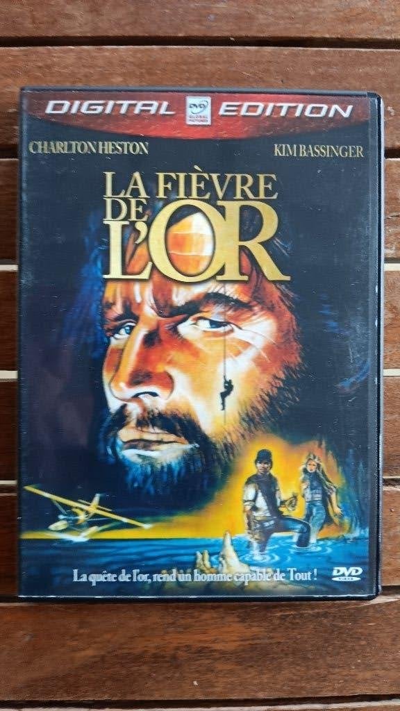 )))  La Fièvre de L' Or  //  C. Heston / K. Basinger  (((, Alle leeftijden, Ophalen of Verzenden, Zo goed als nieuw, Frans