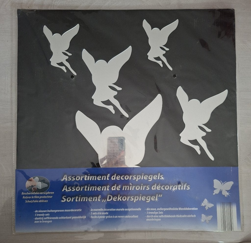 5 miroirs décoratifs elfes (neufs emballés), Neuf, Moins de 100 cm, Enlèvement, Moins de 50 cm