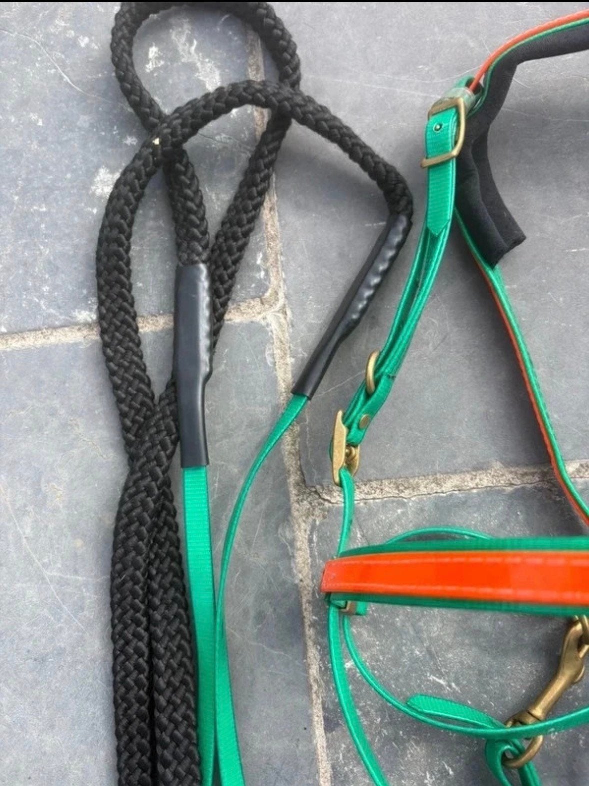 Jolie bride et renes en neoprene, Dieren en Toebehoren, Ophalen of Verzenden, Zo goed als nieuw, Endurance, Hoofdstel