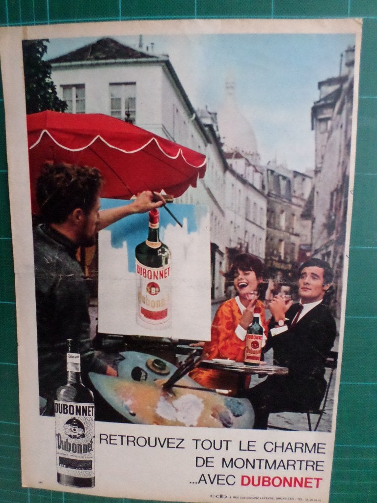 Dubonnet vin - 7 publicités papier - 1936 à 1969, Collections, Marques & Objets publicitaires, Utilisé, Autres types, Enlèvement ou Envoi