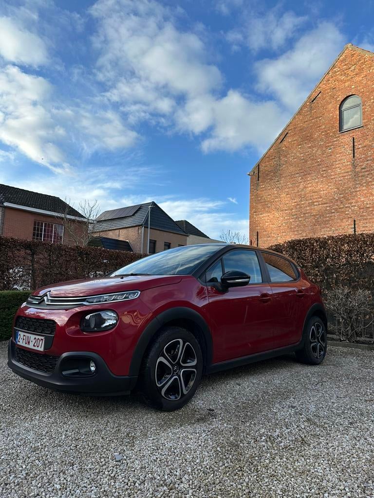 Citroën C3 1.2i essence 2018 - 73 000 km - Apple Carplay, Autos, Rouge, Achat, Euro 6, Noir