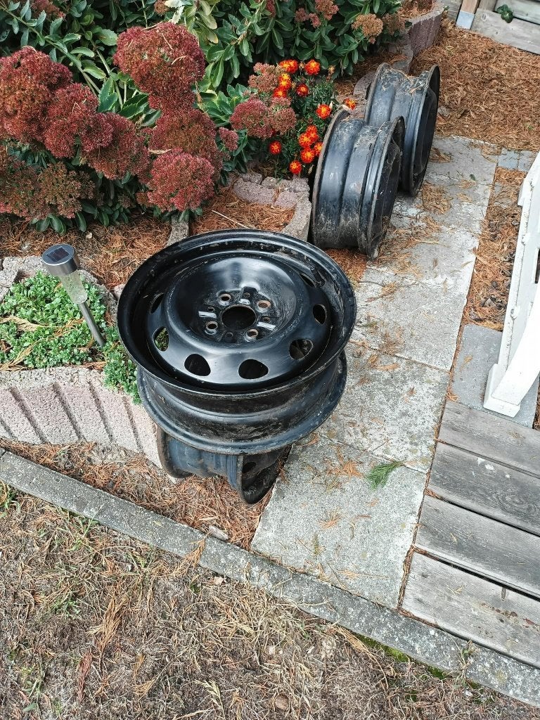 stalen velgen, Ophalen, 14 inch, Gebruikt, Velg(en)