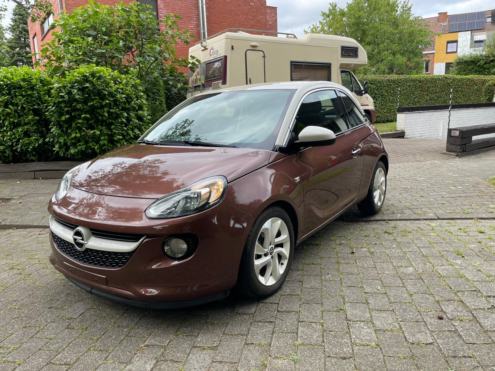 Opel Adam 1.2i 2019 118.000km * Gekeurd *, Voorwielaandrijving, ADAM, Bruin, Leder
