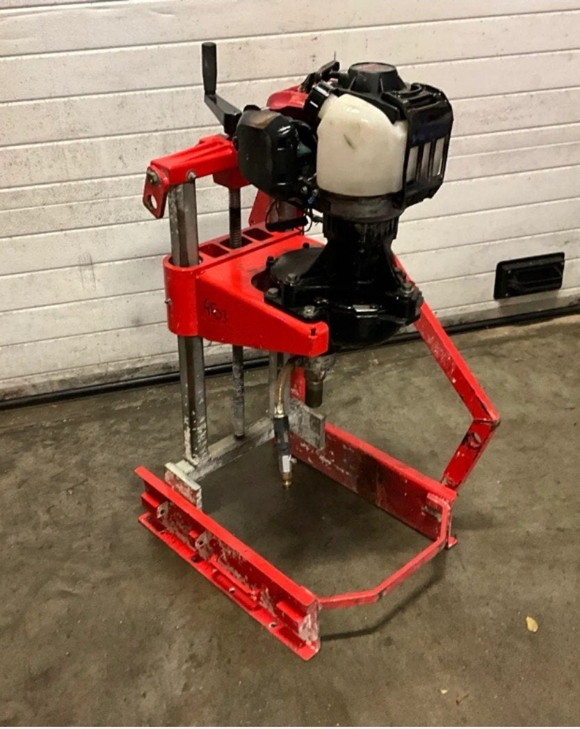 betonboor/kernboormachine watergekoeld met honda motor, Ophalen, Gebruikt