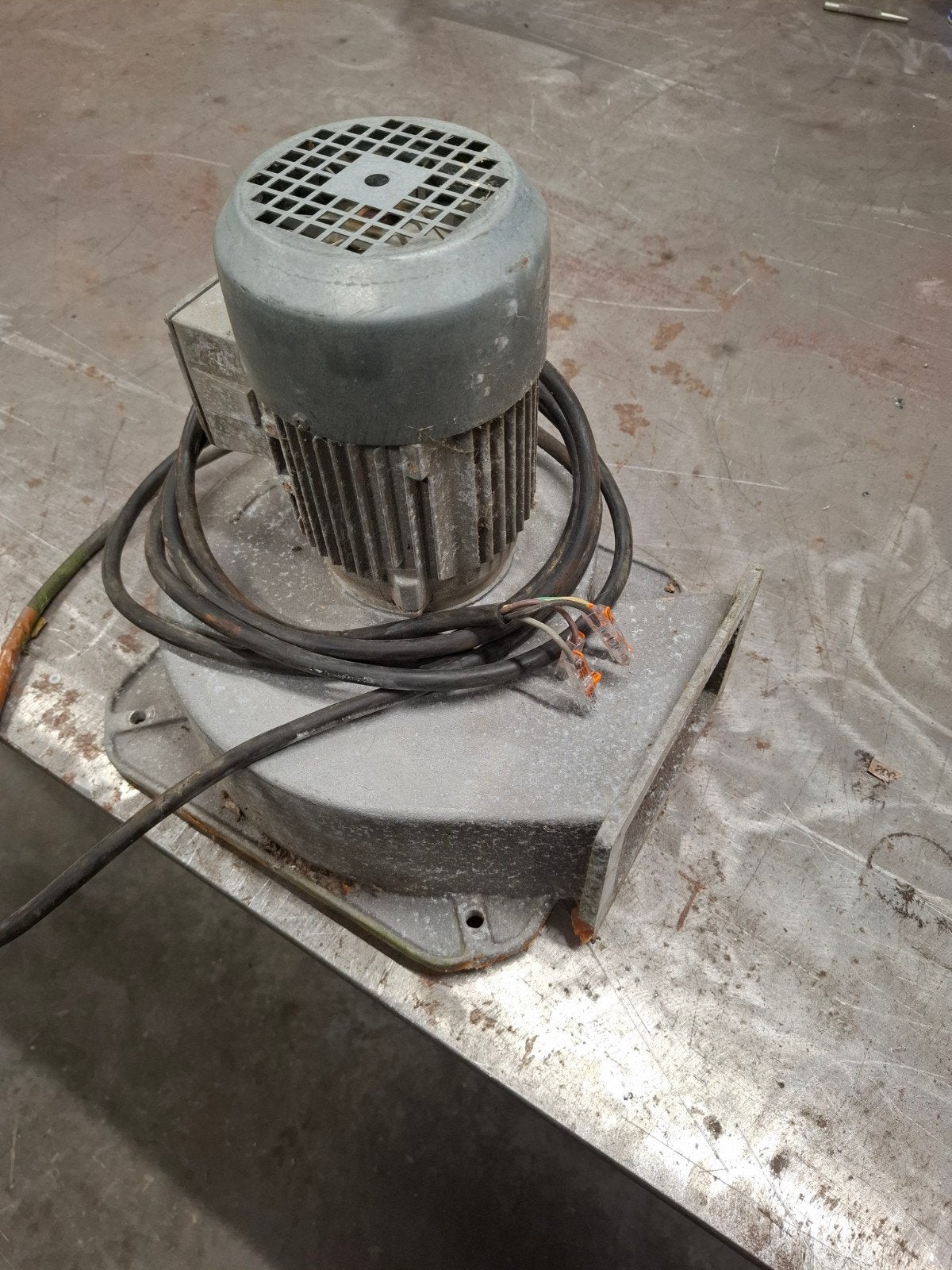 slakkenhuis ventilator, Ophalen, Ventilator