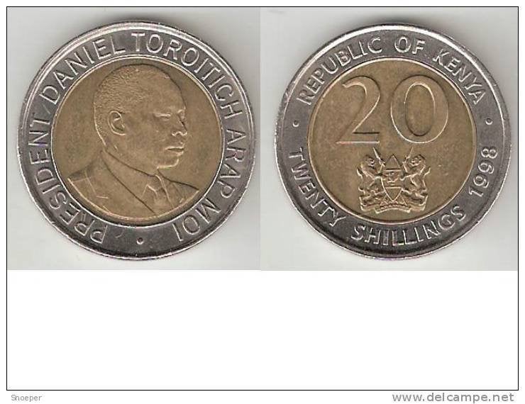 kenya 20 shilling 1998 km 32 xf+, Timbres & Monnaies, Monnaies | Afrique, Envoi, Autres pays, Monnaie en vrac