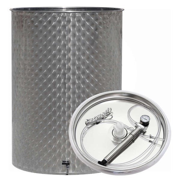 rvs vat met vlottende deksel, Ophalen, Nieuw, Inox