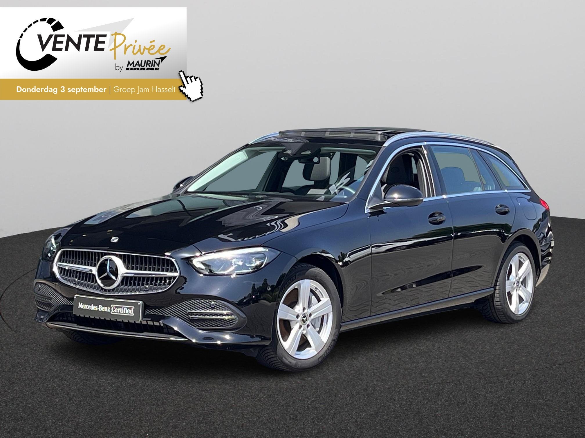 Mercedes-Benz C-Klasse Estate 300 e Hybrid +pano + trekhaak, Autos, Achat, 1800 kg, Entreprise, Hybride rechargeable