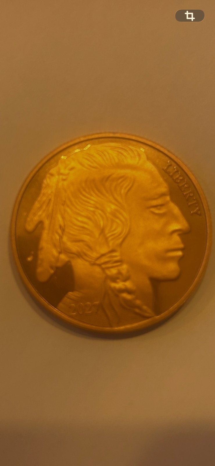 American buffalo 2027 koper 31,10 gram, Timbres & Monnaies, Enlèvement ou Envoi, Amérique centrale, Monnaie en vrac
