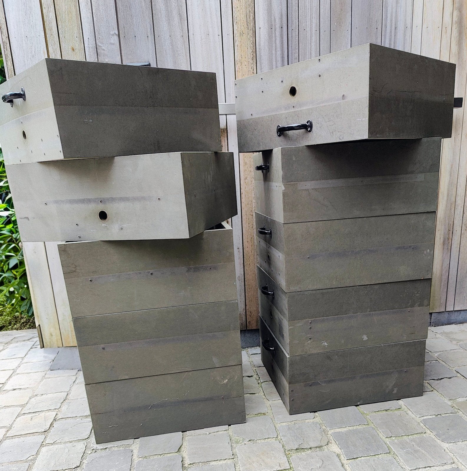 12 Industriële Houten Modulebakken – Ideaal Kot & Studio!, Ophalen, 50 tot 100 cm, Zo goed als nieuw, Minder dan 100 cm