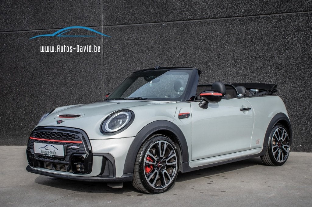 Mini Cooper S Cabrio JCW 2.0 Turbo Aut. / HISTORIEK, Auto's, 4 cilinders, 146 g/km, Bedrijf, Leder en Alcantara