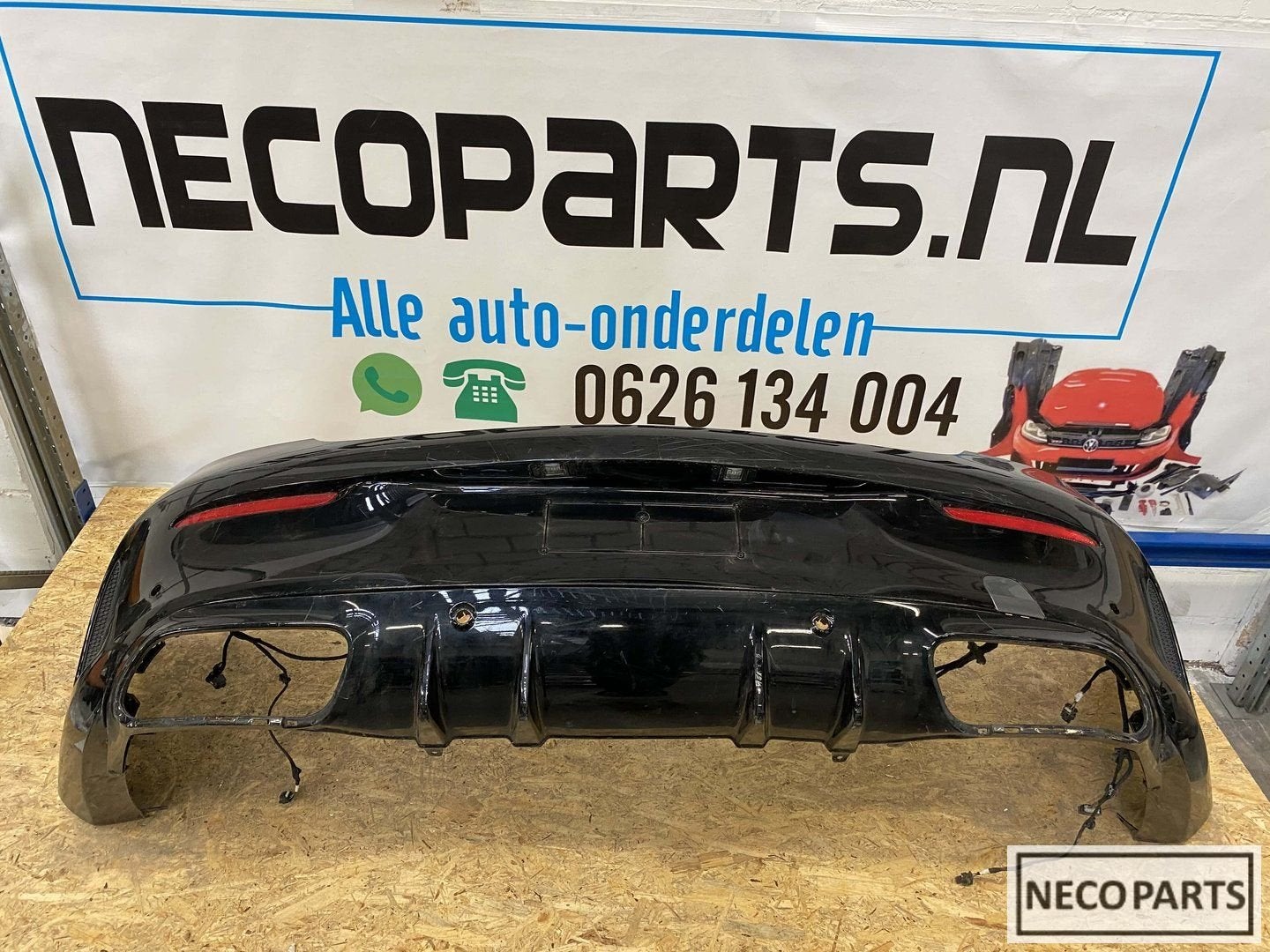 C klasse W205 coupe cabrio Amg achterbumper kabelbaan, Arrière, Utilisé, -, -