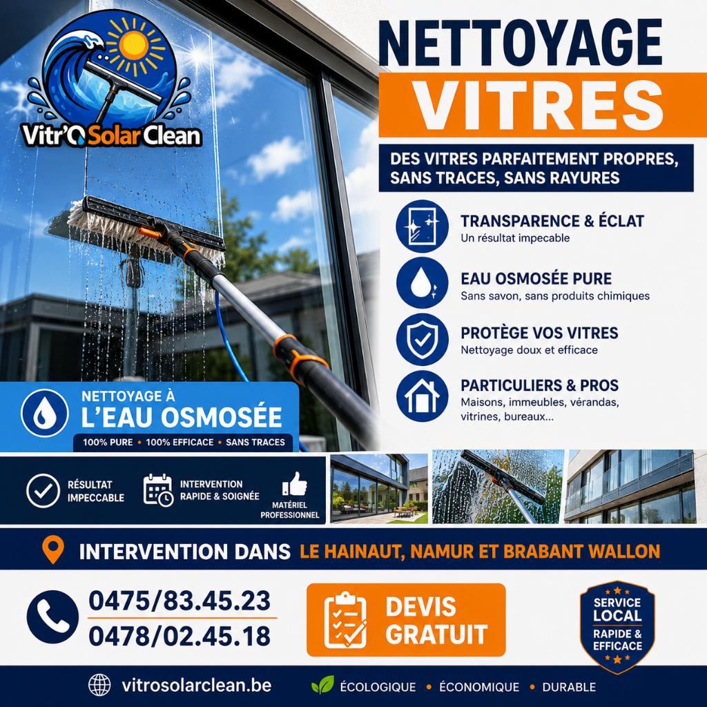 Nettoyage professionnel de vitres, Enlèvement, Autres types