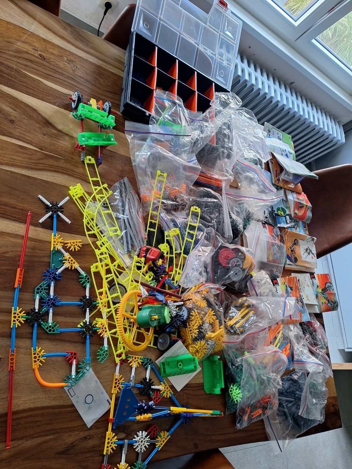 groot lot knex, Ophalen