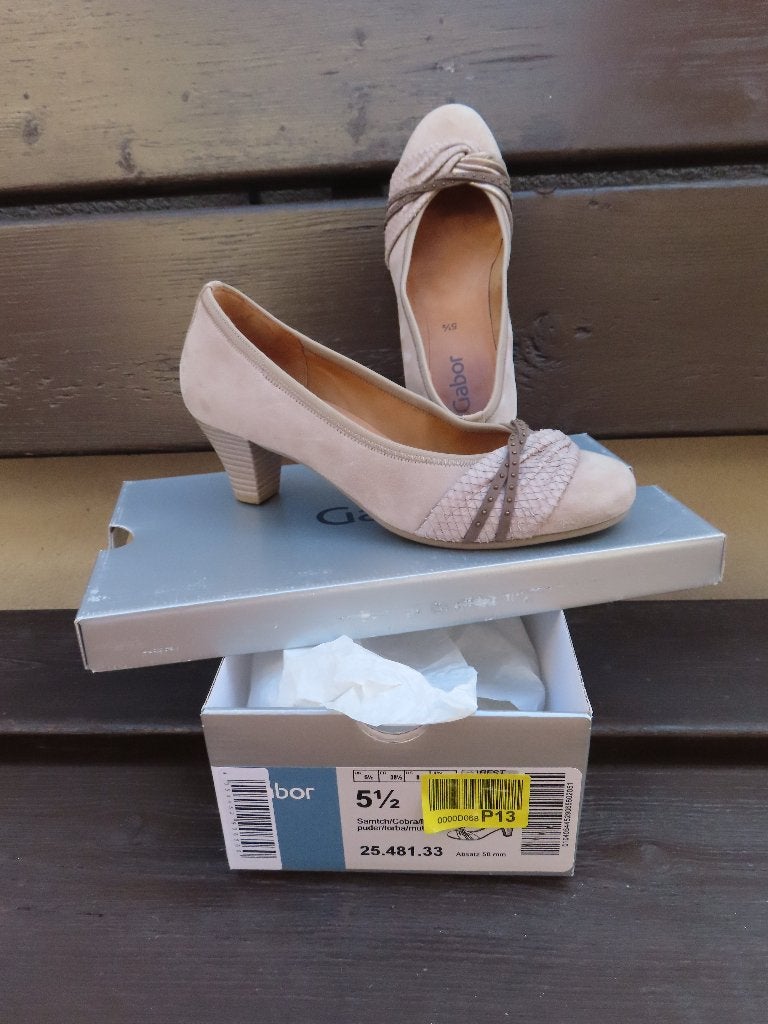 chaussures, Beige, Comme neuf, Enlèvement, Gabor