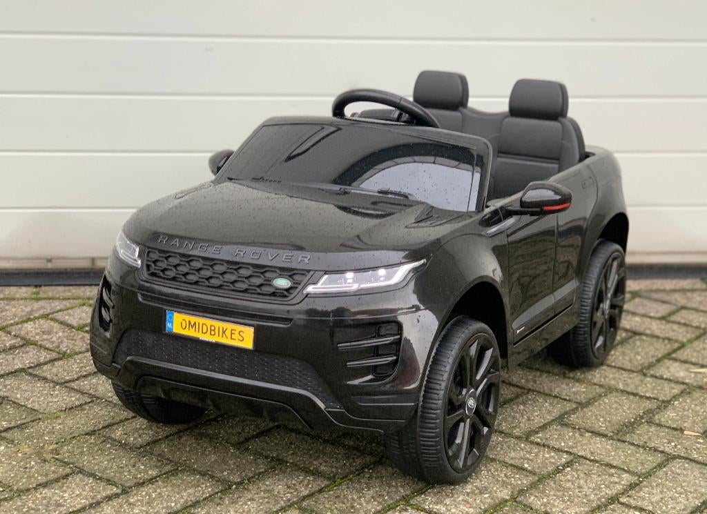 Range Rover Evoque 12v zwart bluetooth Rc / Leder zitje/ EVA, Enlèvement ou Envoi, Neuf