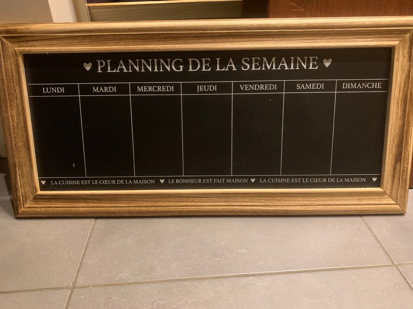 Tableau, Maison & Meubles, Accessoires pour la Maison | Tableaux à écrire & Proverbes, 60 cm, Comme neuf, Enlèvement, 25 cm