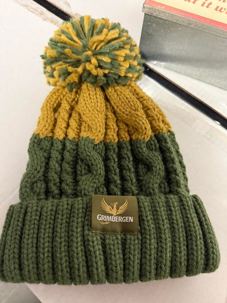 Muts biermerk Grimbergen, Verzamelen, Biermerken, Ophalen, Nieuw, Kleding