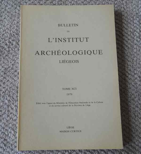 Bulletin Institut Archéologique Liégeois XCI 1979 - Chevron, Enlèvement ou Envoi, Utilisé