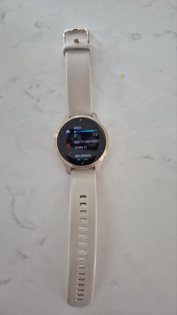 Garmin Venu 2S Goud, Gebruikt, Garmin, Ophalen of Verzenden, Waterdicht