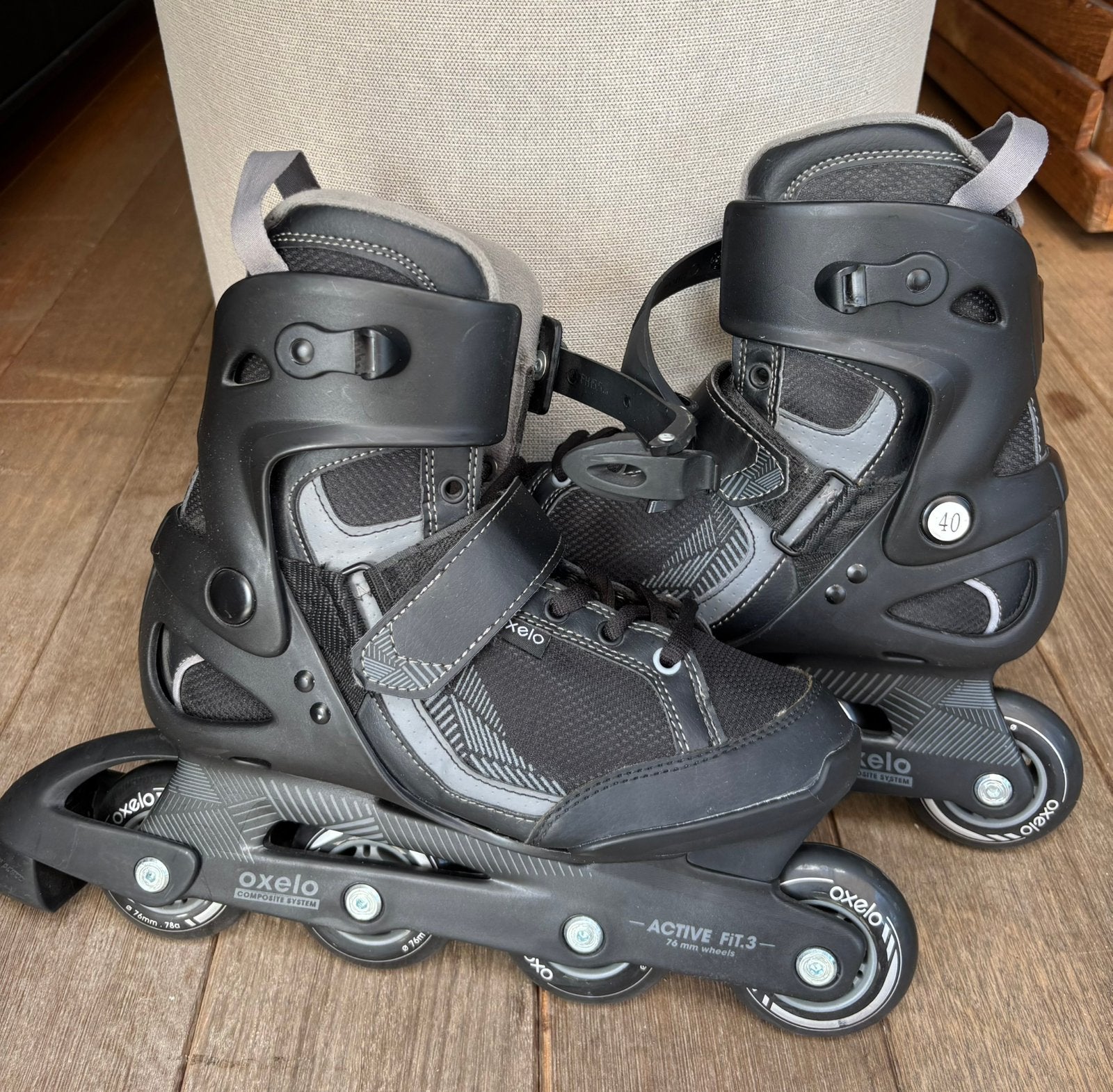 Oxelo rolschaatsen, Overige merken, Ophalen of Verzenden, Zo goed als nieuw, Inline skates 4 wielen