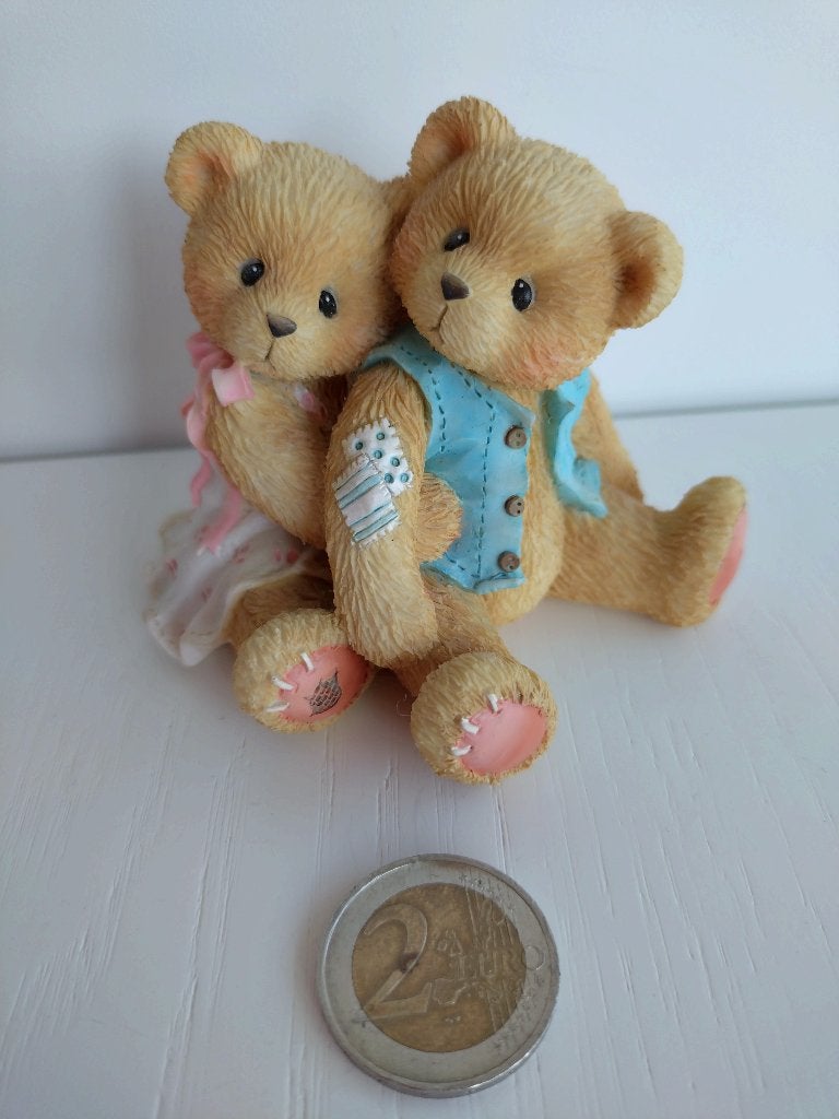 Cherished teddies - Seth and Sarabeth, Collections, Ours & Peluches, Enlèvement ou Envoi, Comme neuf, Statue, Cherished Teddies