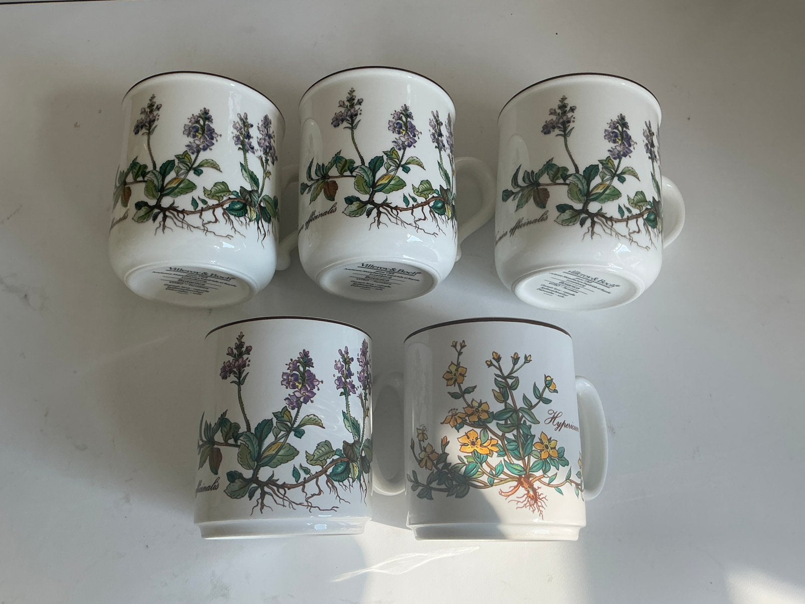 Villeroy & Boch Botanica 5 mugs, Ophalen of Verzenden, Zo goed als nieuw, Villeroy & Boch
