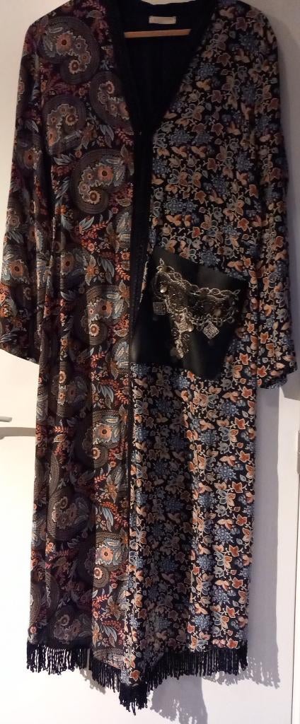 Anjuna Italian Design: zijden strandjurk, maxi cardigan, Taille 38/40 (M), Autres couleurs, Comme neuf, Enlèvement