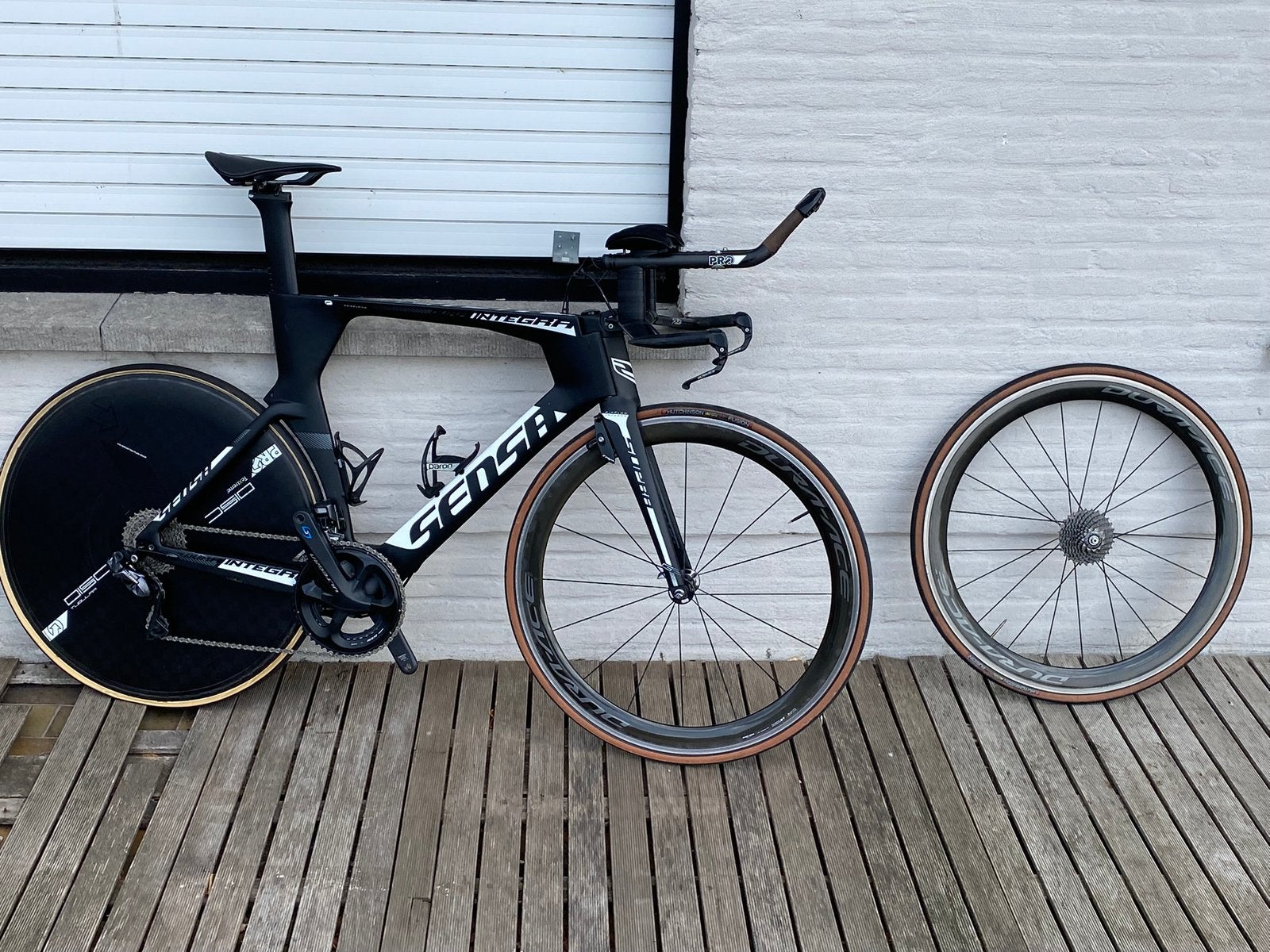 Sensa triatlon/tijdrit fiets, Fietsen en Brommers, Carbon, 10 tot 15 versnellingen, Zo goed als nieuw, Ophalen