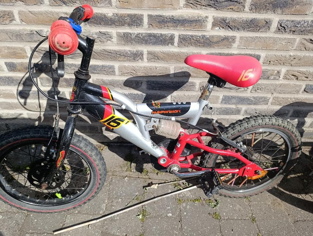 BMW kinderfiets, Fietsen en Brommers, Fietsen | Jongens, Ophalen, Gebruikt, Schijfrem, 14 inch of minder
