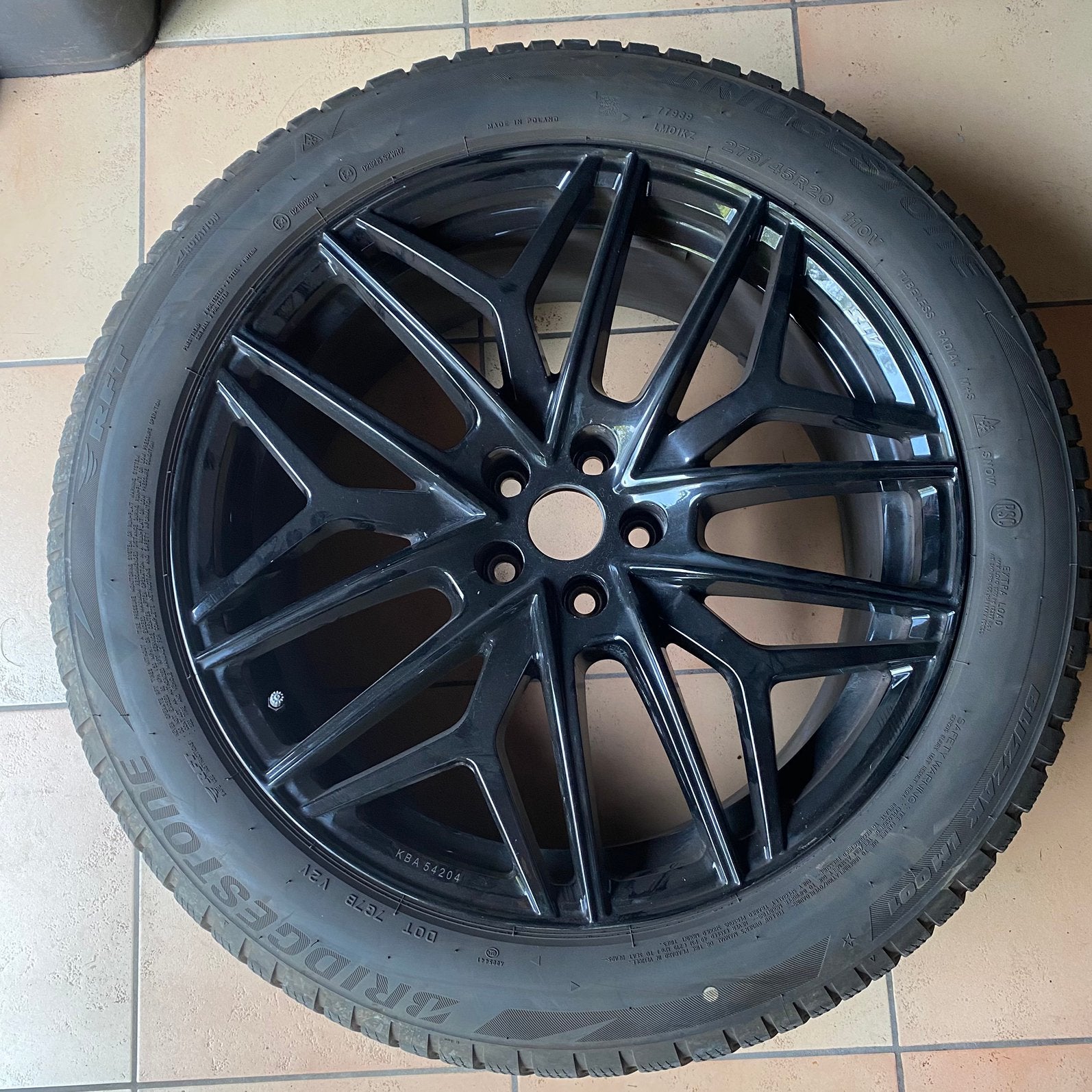 Zwarte ATS 20” velgen voor bmw x5 met winterbanden 275/45/20, Enlèvement, Pneus hiver, Jante(s)
