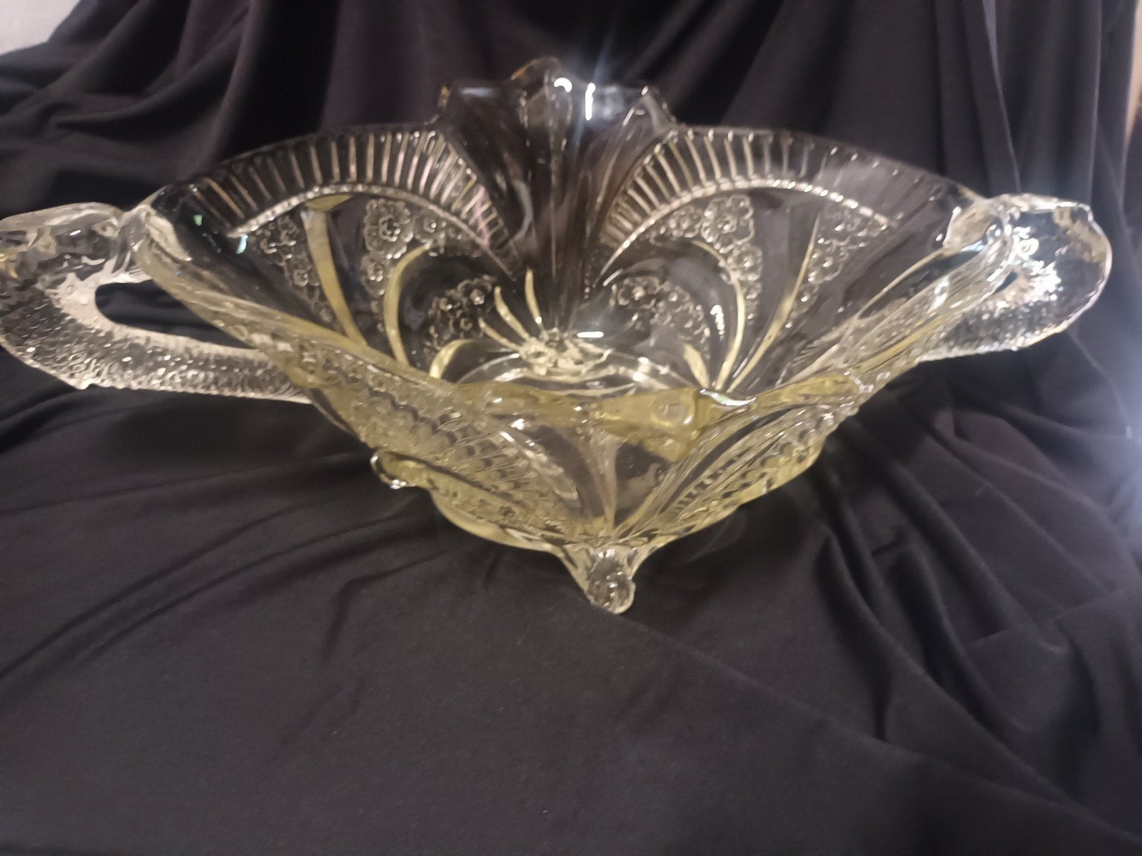 Prachtige Antieke Art Deco Persglazen Schaal a, Ophalen of Verzenden