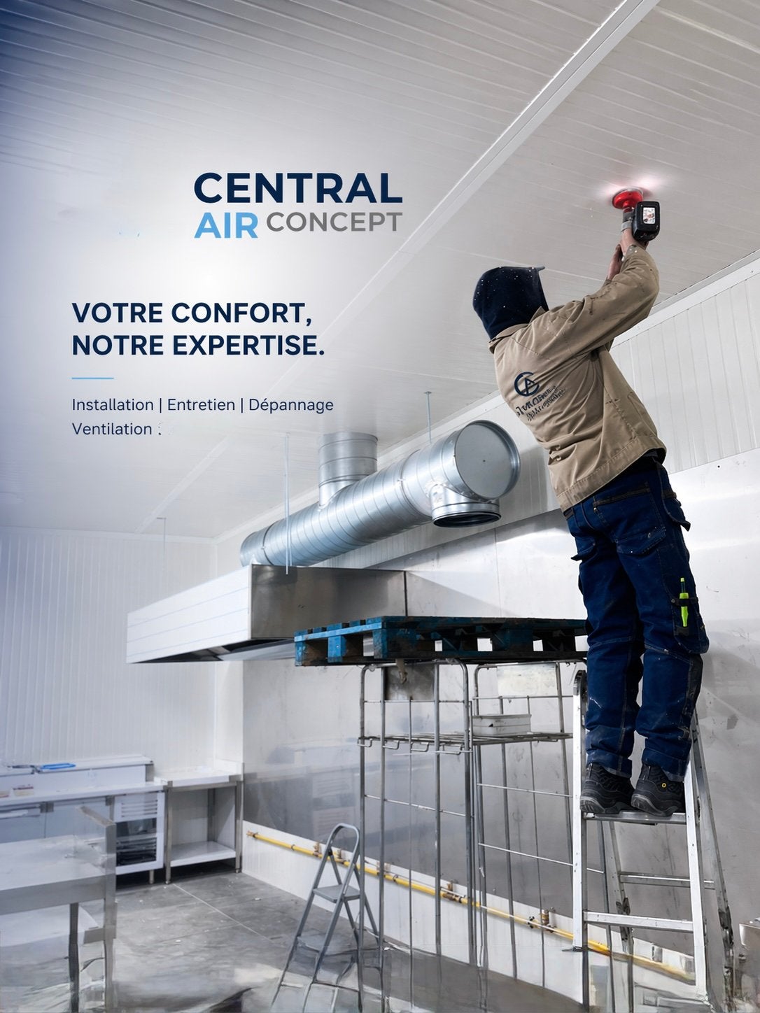 Ventilation-hotte-l’extracteur d’air- professionnel - Horeca, Enlèvement ou Envoi, Neuf, Extracteur