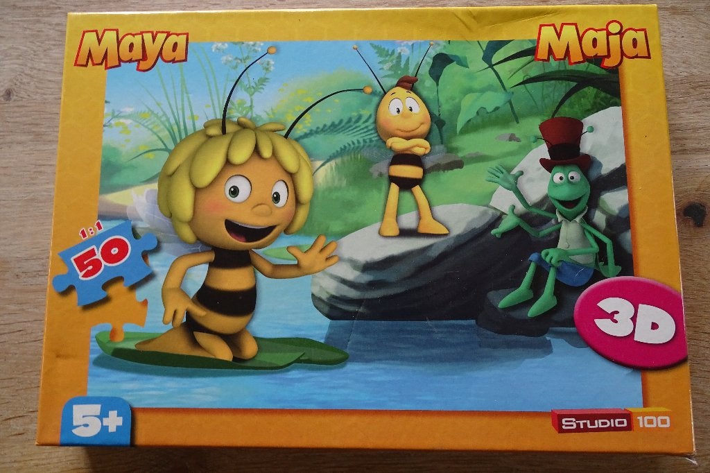 3D puzzel Maya de bij Studio 100 50 stuks, Ophalen of Verzenden, 10 tot 50 stukjes, Gebruikt