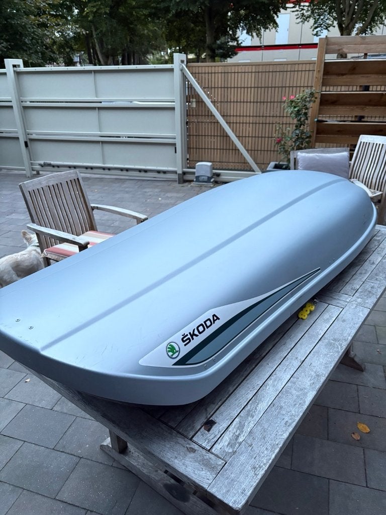Coffre de toit d'origine Škoda 380L + clé, Enlèvement, Utilisé, Avant, Skoda